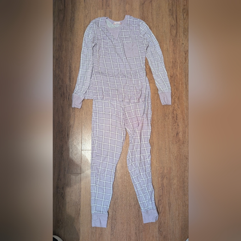 La Senza Purple Plaid Pajama Set